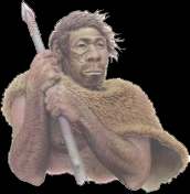 Originalfoto eines Neandertalers