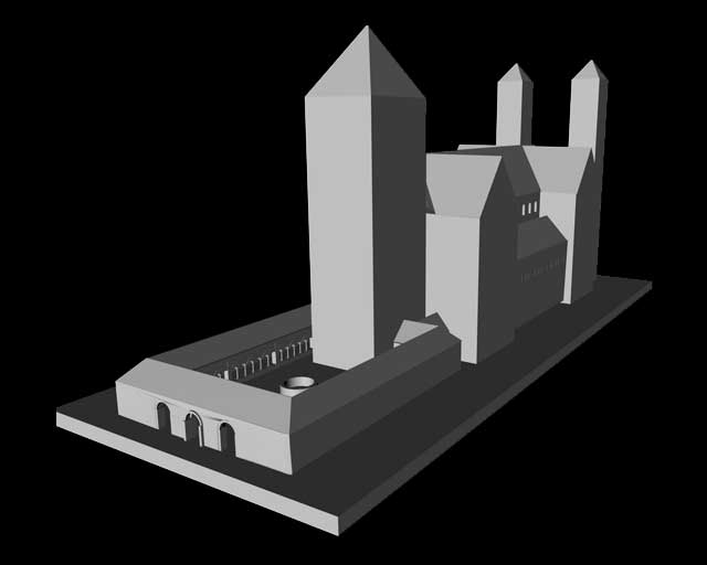 das Fundament des romanischen Domvorgängers